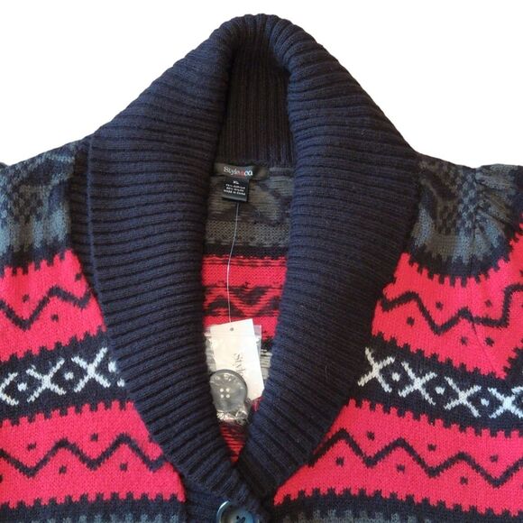 NWT Style & Co Christmas Holiday Fair Isle Sweater - Picture 4 of 7